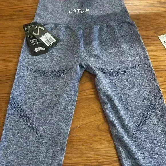 NWT TLF React Seamless, Camel Toe Free Leggings, Heather blue women’s size Large - Picture 6 of 8